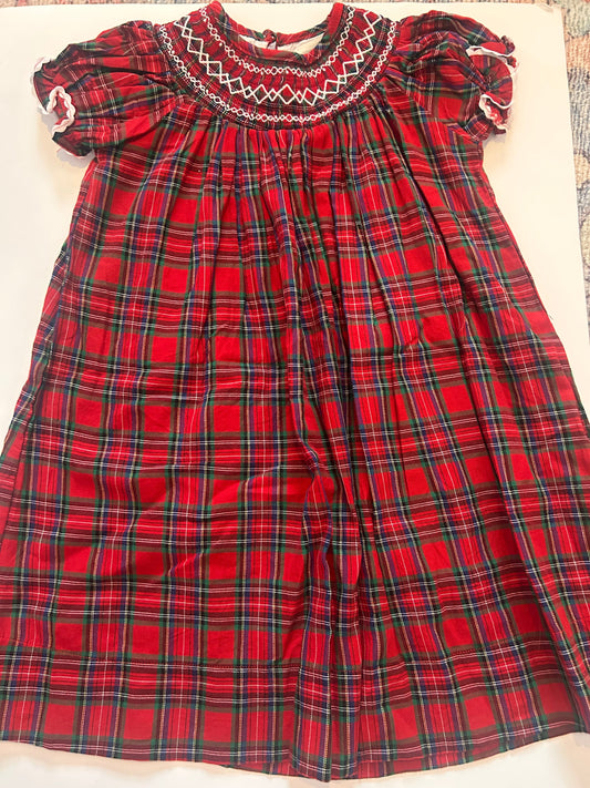 #56 REDUCED Lil Cactus size 4 red plaid dress EUC
