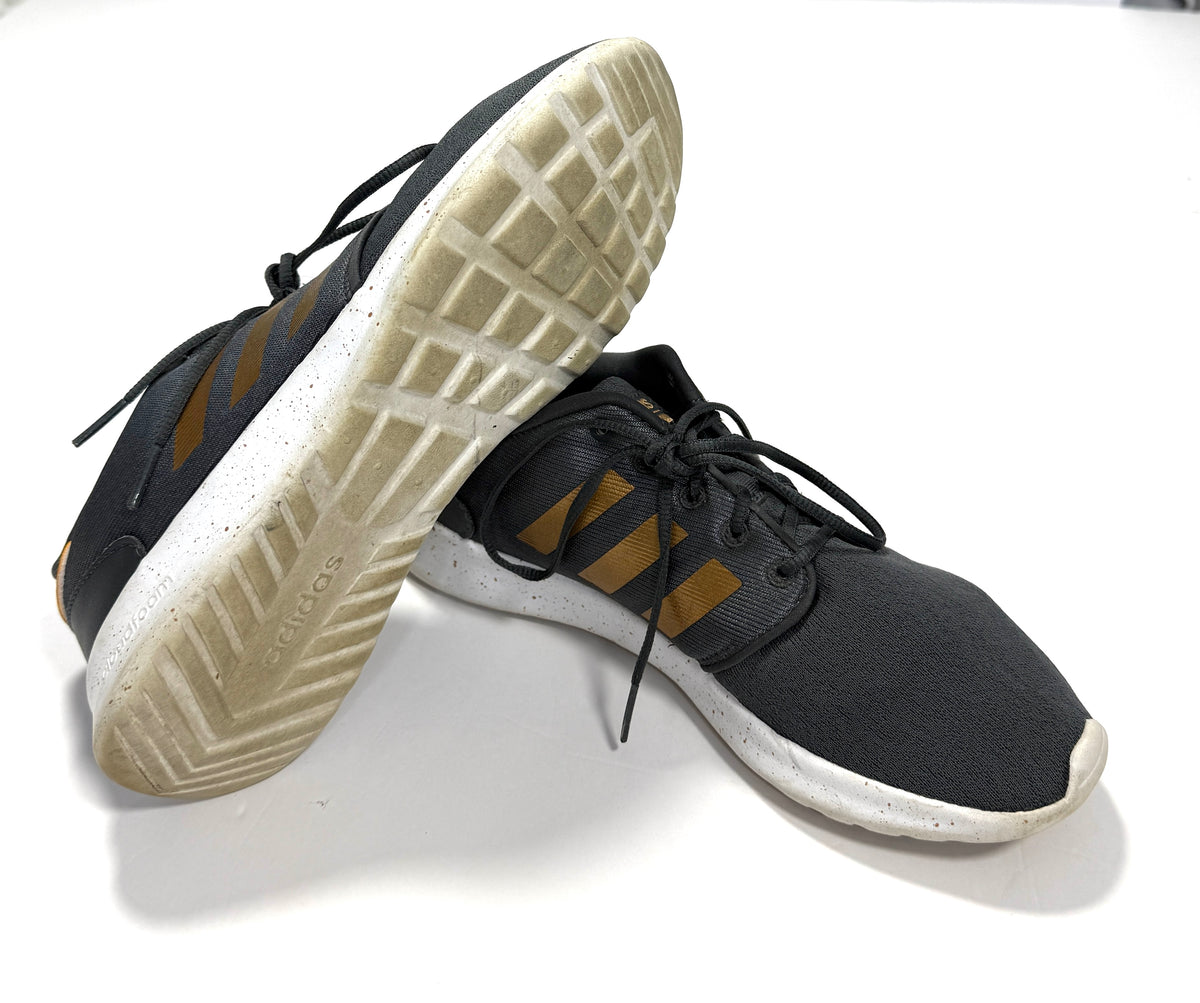 155 Women's Size 9 Adidas Grey/Gold Sneakers