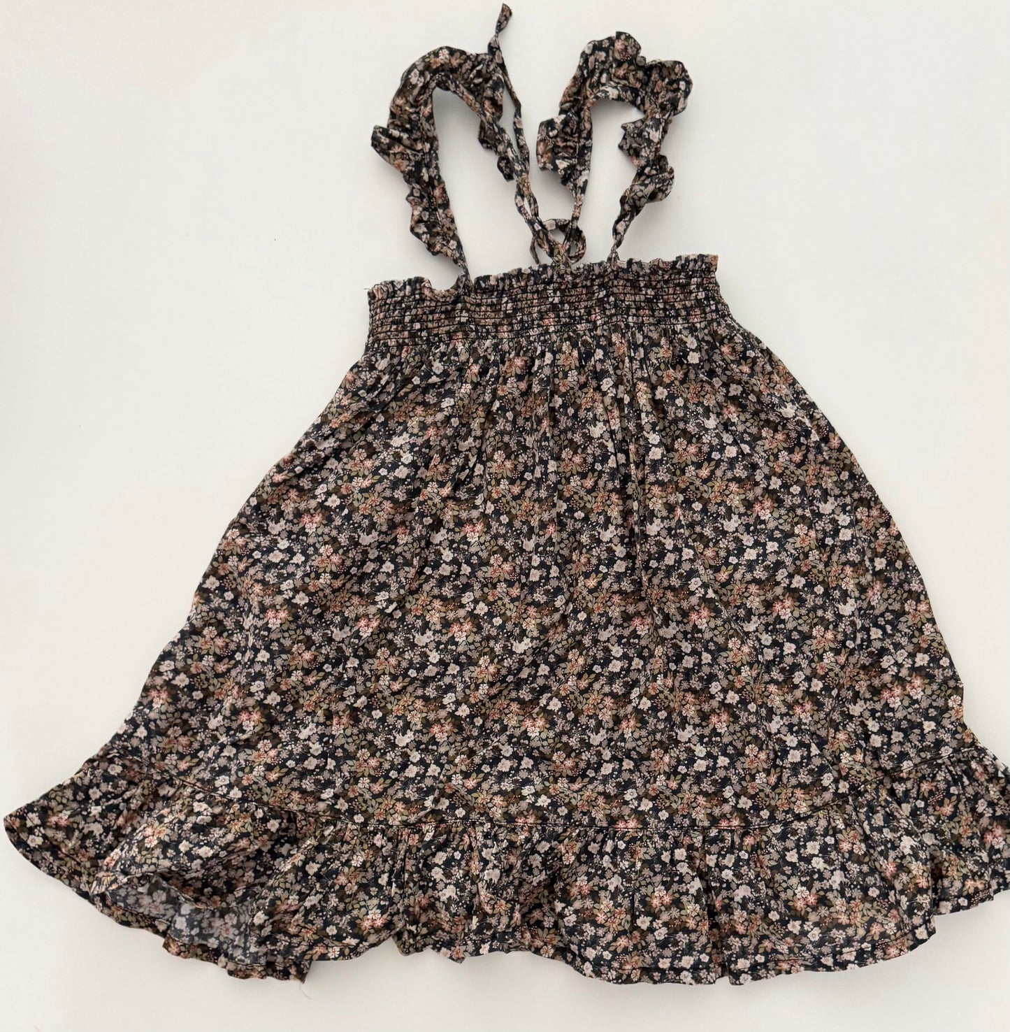 *reduced* #117, Girls 4T, Jamie Kay black floral print dress, VGUC