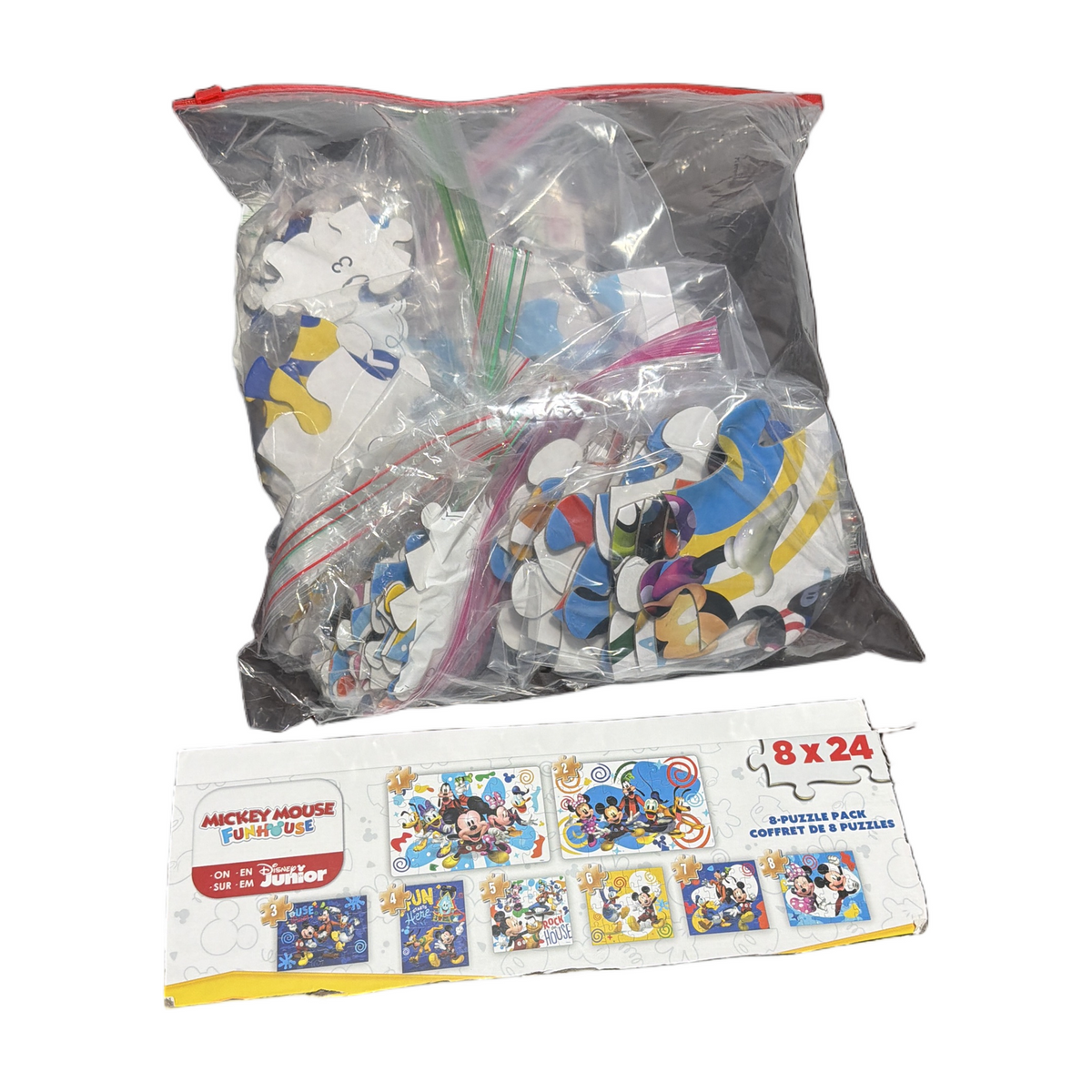 77 - HUGE PACK of Mickey puzzles some never opened