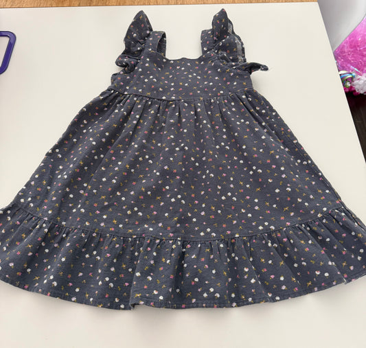 *reduced* #117, Girls 4T, Cat & Jack navy floral dress, GUC
