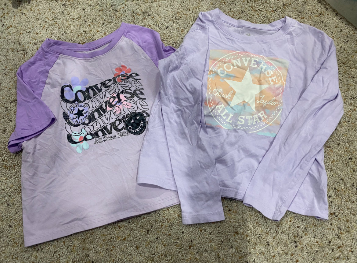Seller #121 Girls Large (10/12) Converse Tees (2)