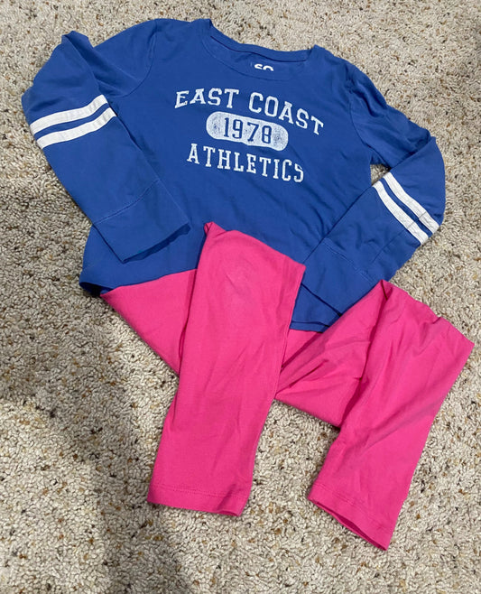 Seller #121 Girls size 8 long sleeve shirt and leggings