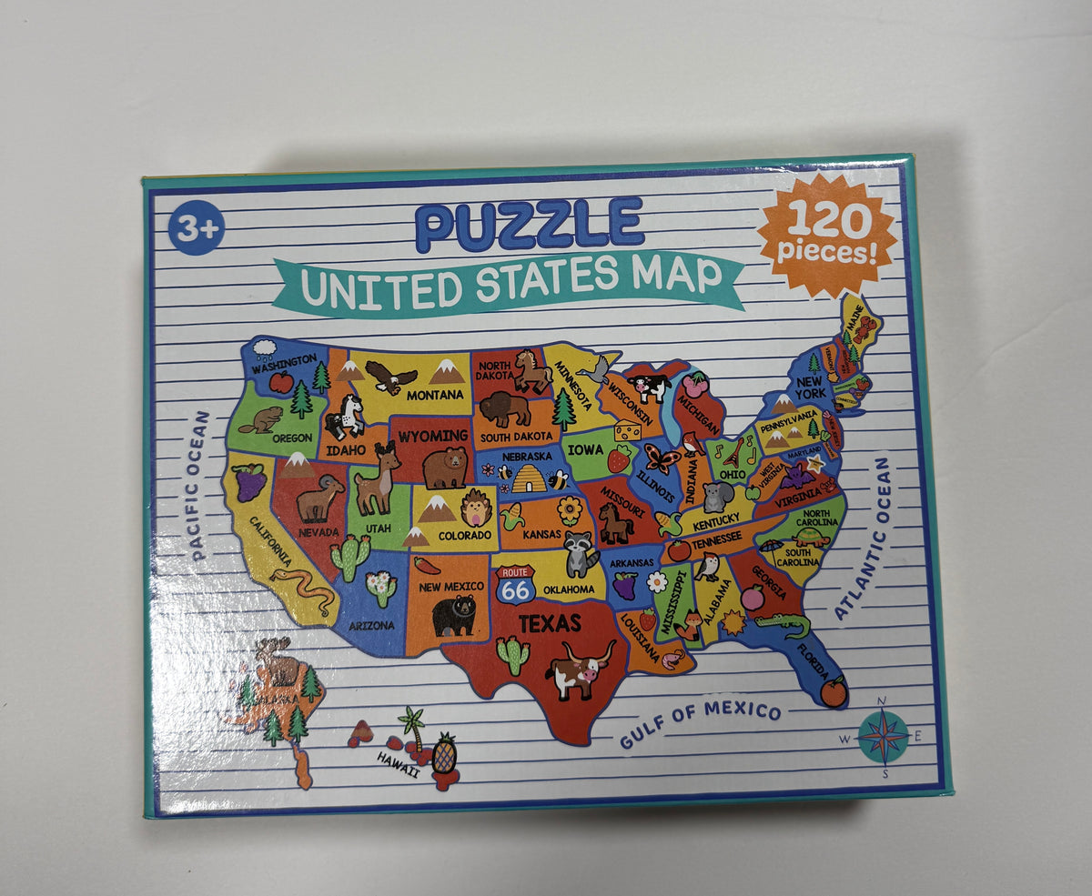 155 USA Map Puzzle 120 pieces