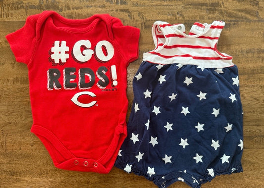Seller #8 REDUCED 3 month sports onesies