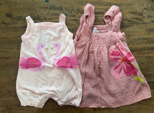 Seller #8 3-6 REDUCED NWOT month girl summer bundle