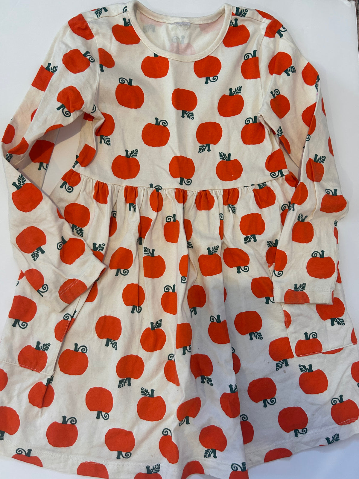 #56 Hanna Andersson size 6-7 pumpkin dress