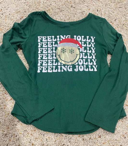 Seller #121 Girls size 8 long sleeve Christmas shirt