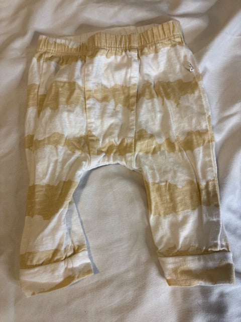 #210 Carter's Baby Boys Pants Bundle- 2 included size 3 months "stripes and paw prints"