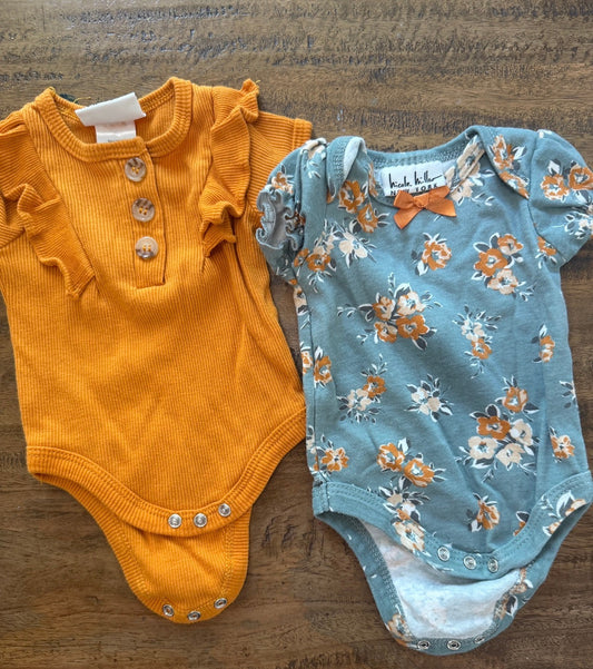 Seller #8 REDUCED 0-3 month girls dress body suits