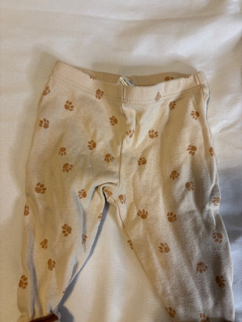 #210 Carter's Baby Boys Pants Bundle- 2 included size 3 months "stripes and paw prints"