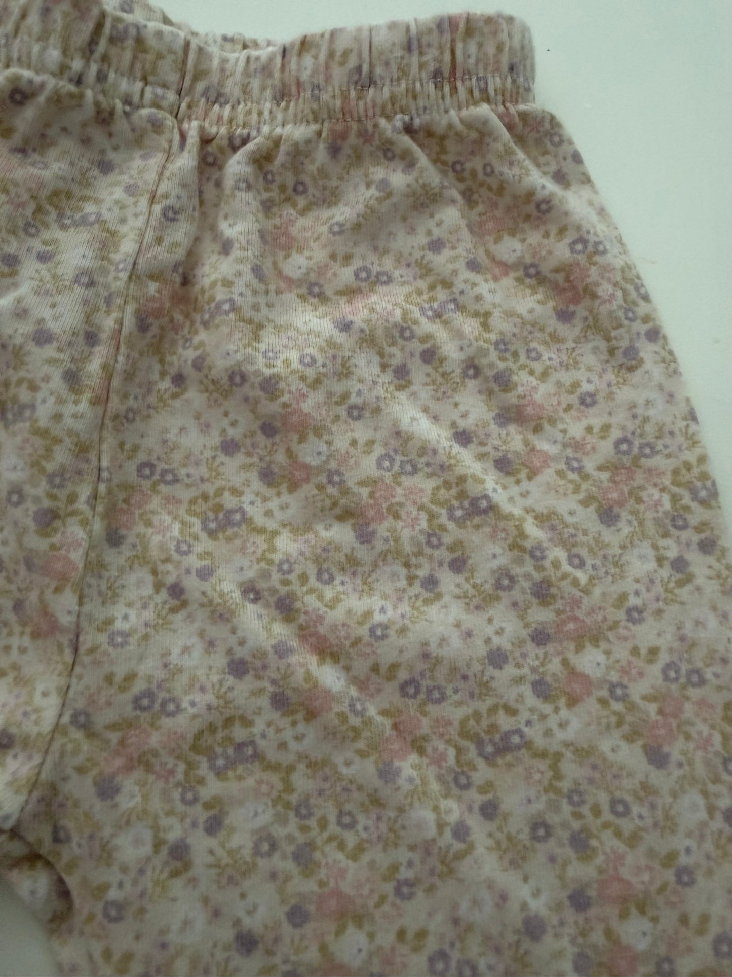 *reduced* #117, Girls 2T, Jamie Kay cream floral print leggings, VGUC