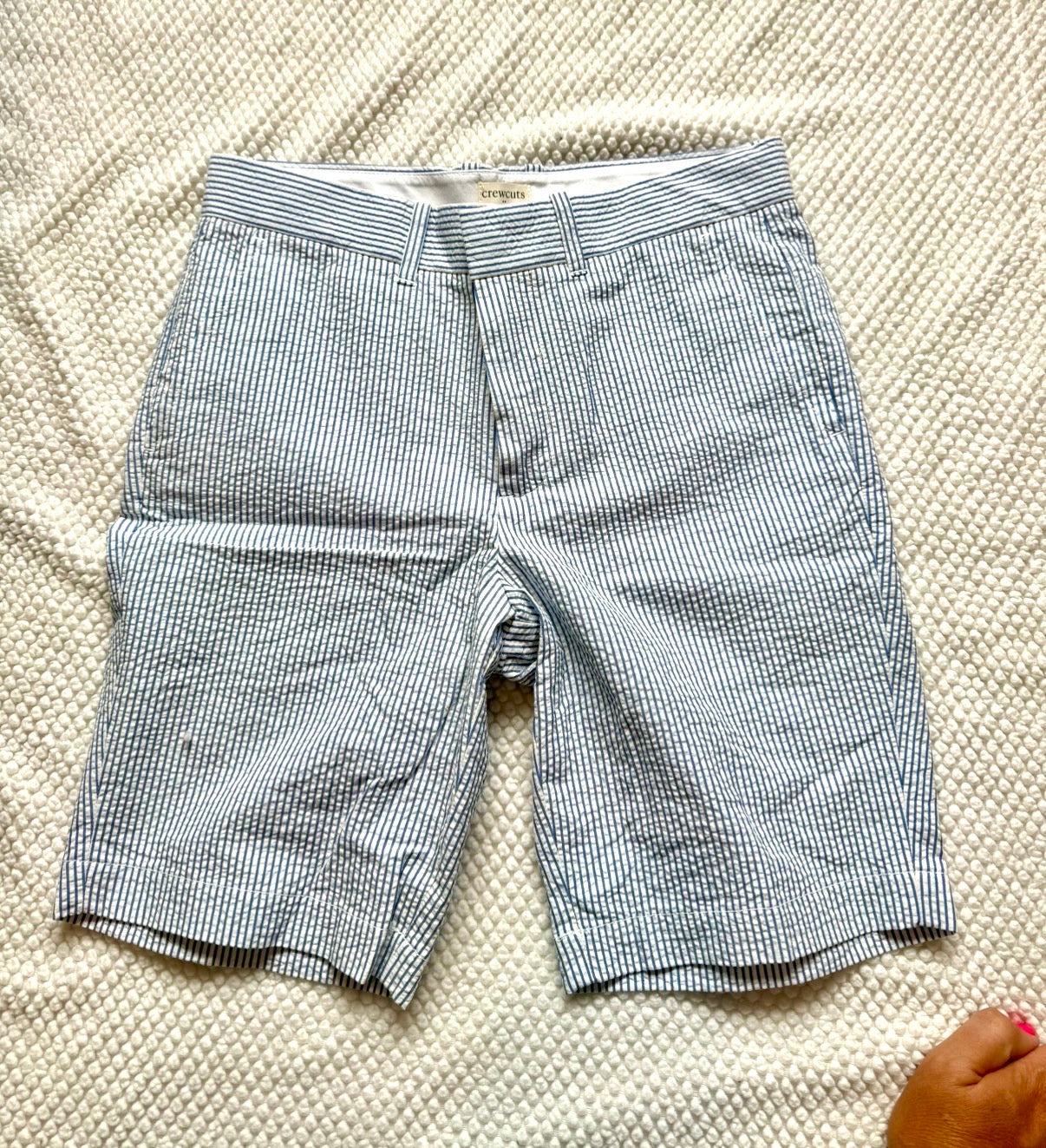 136 nwt seer sucker shorts j crew boys size 10