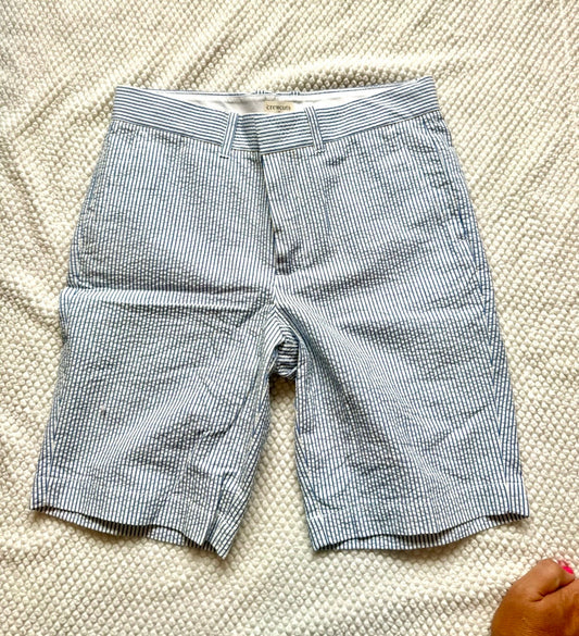 136 nwt seer sucker shorts j crew boys size 10