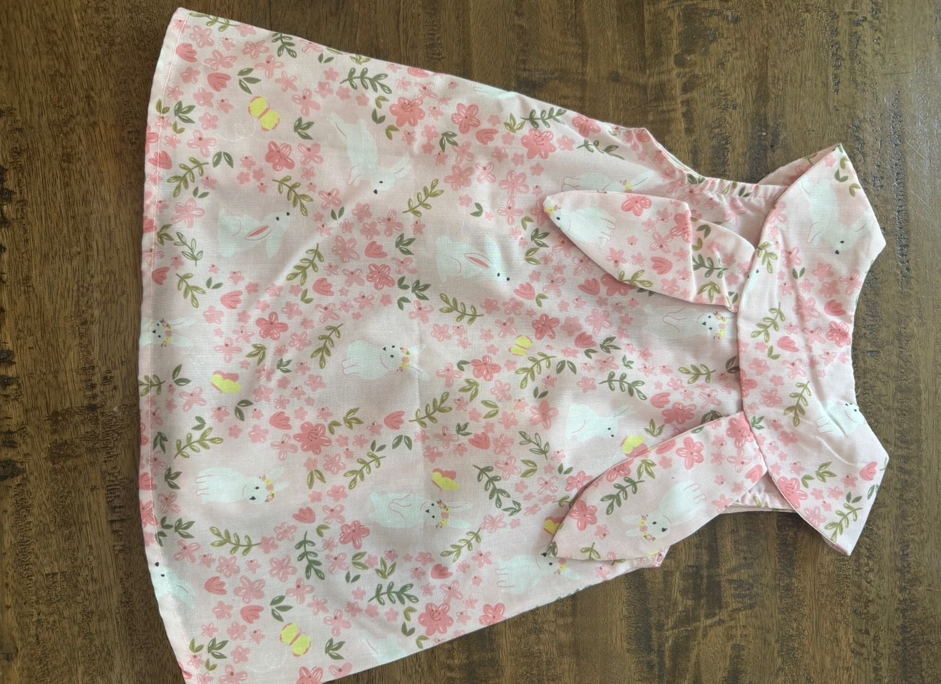 Seller #8 REDUCED girls bunny pink floral dress 6-8 months
