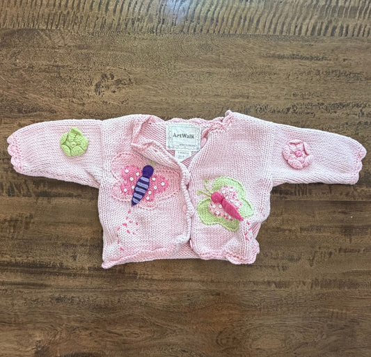 Seller #8 REDUCED  6 month Girls Spring Floral Sweater