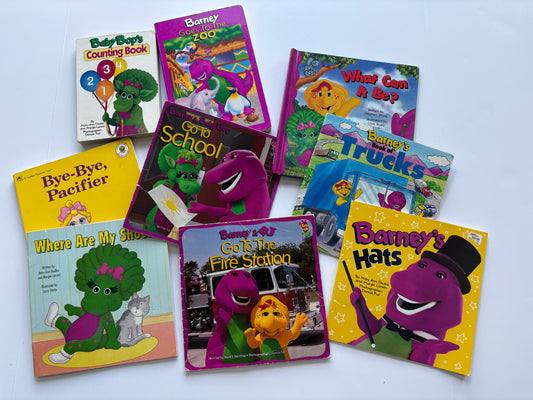 Seller #105 -  Vintage Barney Book Bundle GUC