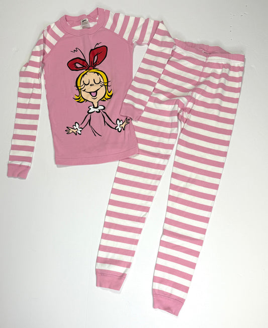 155 Girls Size 150 (12) Hanna Ansersson Grinch/Cindy Lou Christmas Holiday Pajamas