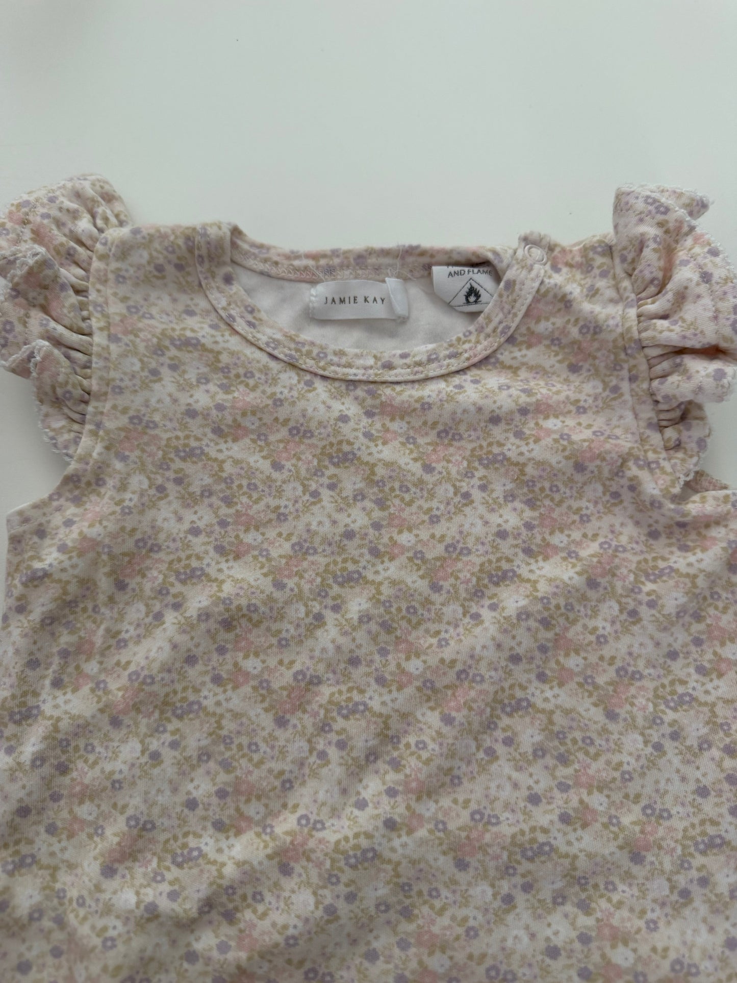 *reduced* #117, Girls 2T, Jamie Kay floral onesie, EUC