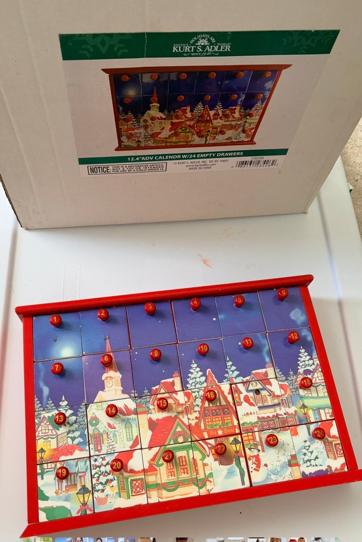 #35 Wooden advent calendar