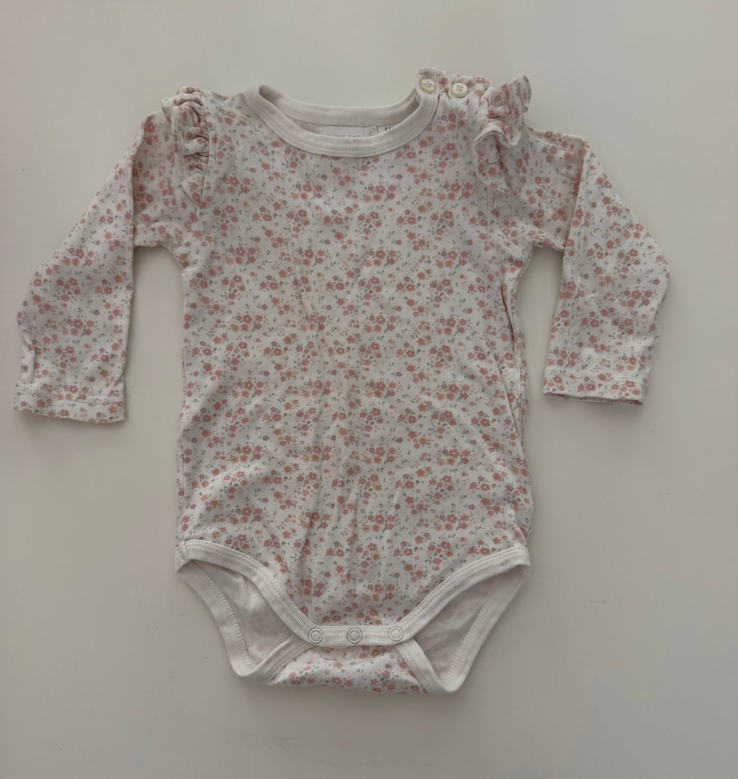 *reduced* #117, Girls 2T, Jamie Kay floral print onesie, VGUC