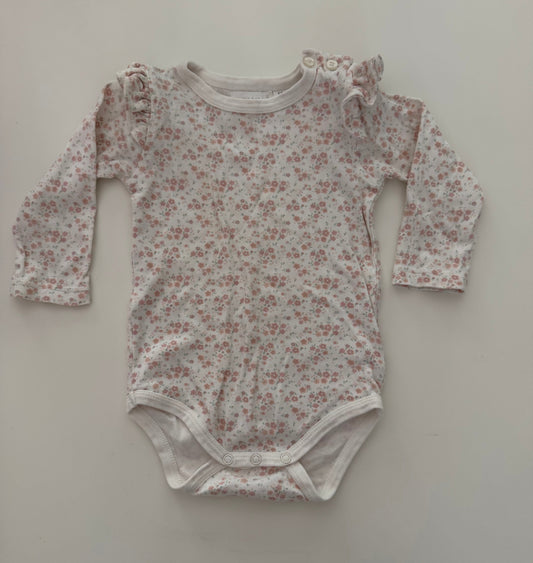 *reduced* #117, Girls 2T, Jamie Kay floral print onesie, VGUC