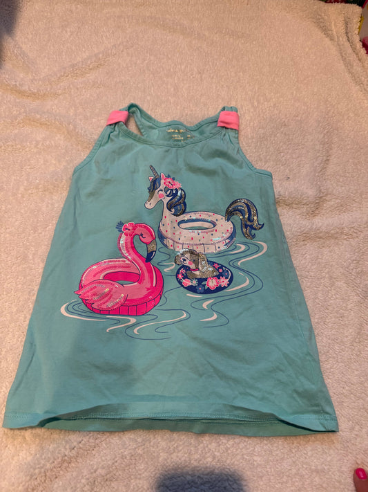 136 EUC Tommy Bahama Girls tank M (7/8)