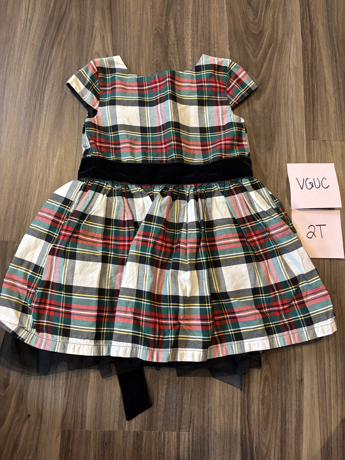 #138 - 2T VGUC Christmas Plaid Dress