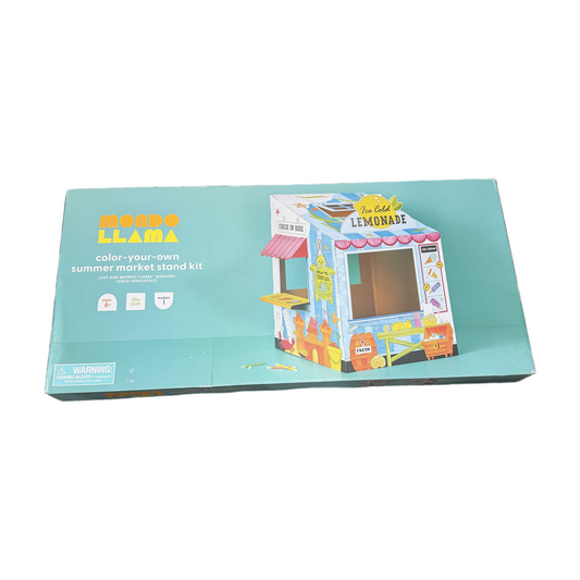 77 - Mondo Llama Color your own Lemonde Stand - Cardboard