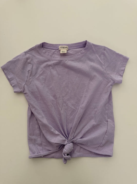 *reduced* #117, Girls 5, Crewcuts purple tie front shirt, VGUC