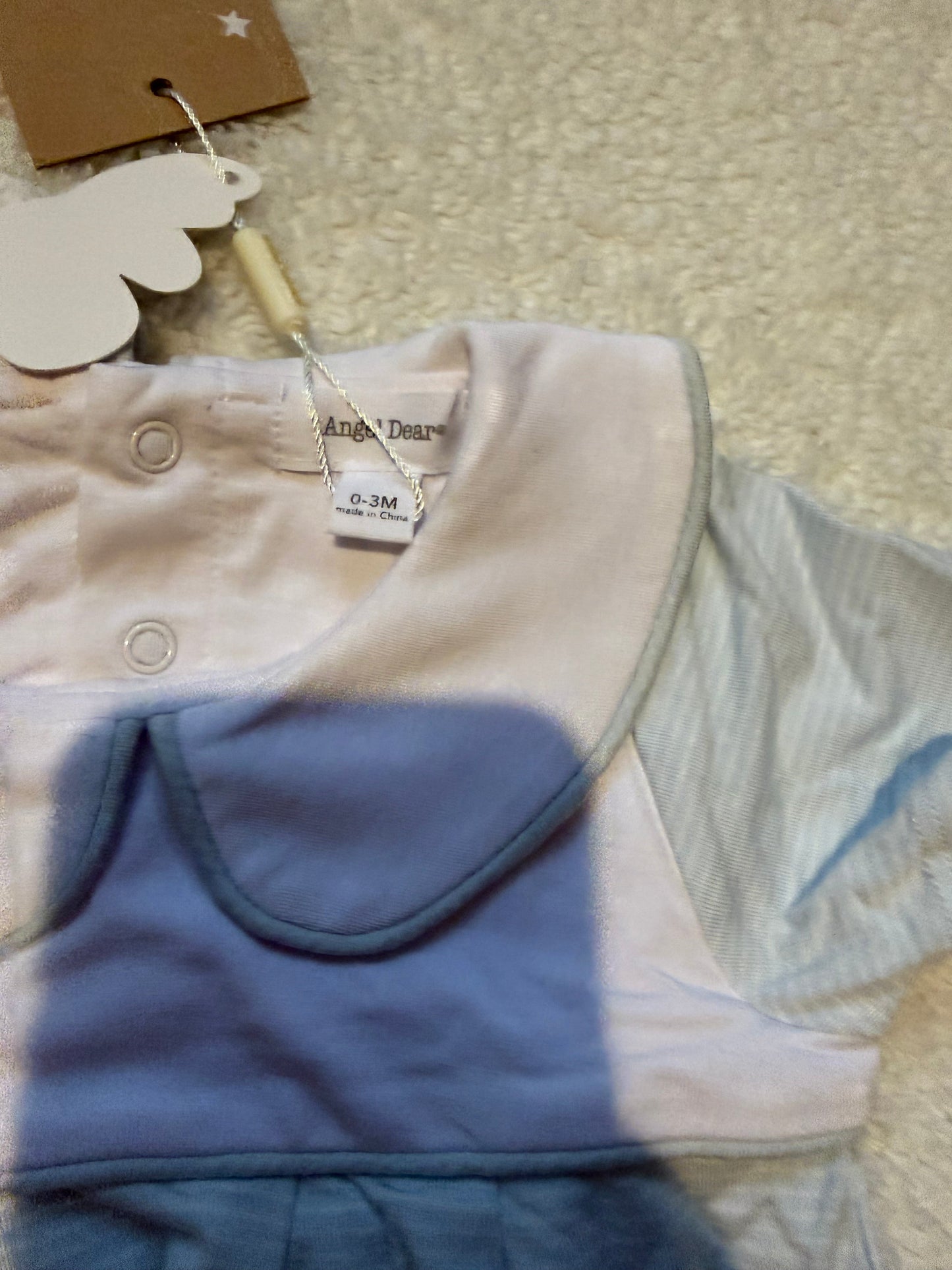 136 NWT Angel Dear Boy Outfit 0-3 month SUPER SOFT PERFECT baby gift