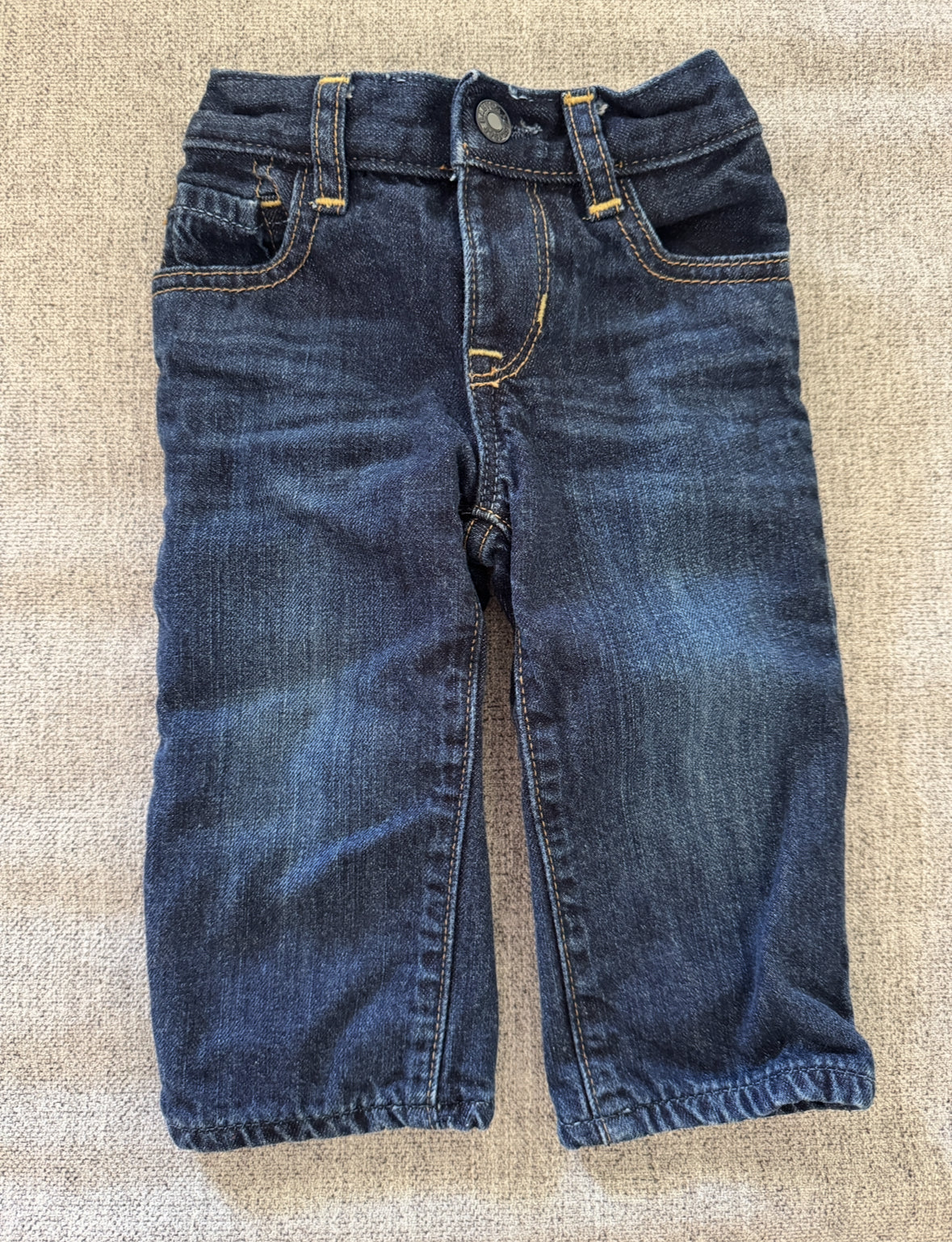 REDUCED # 92 Boys gap 6-12 month lined jeans. Like new