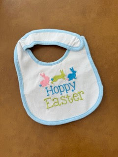 #51 EUC Easter Baby Bib Unisex Hoppy Easter