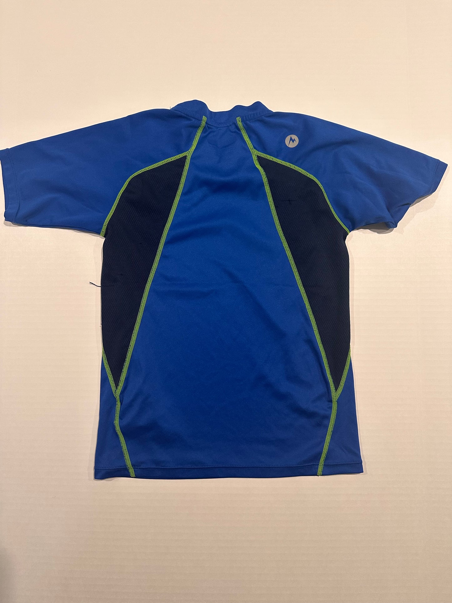 Marmot Boys size medium blue performance shirt