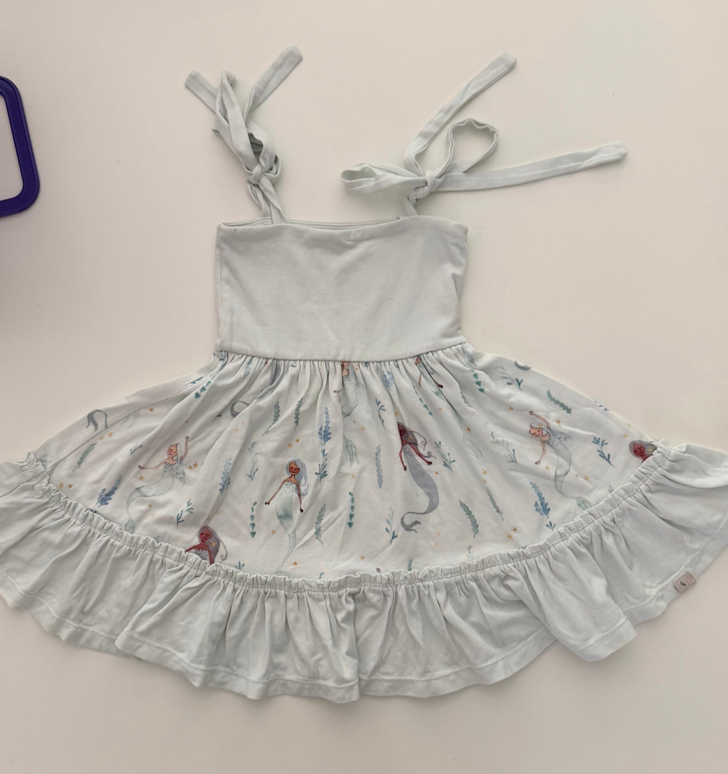 *reduced* #117, Girls 24M, Omi Jo light blue mermaid tunic dress, VGUC