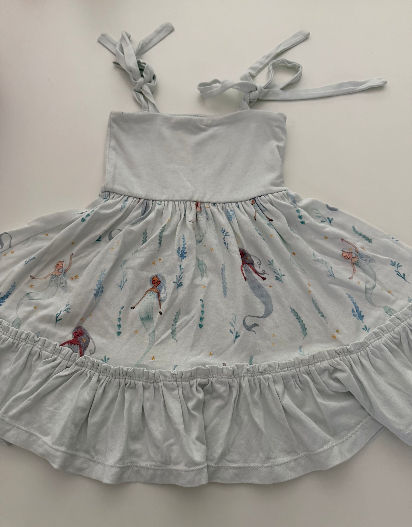 *reduced* #117, Girls 24M, Omi Jo light blue mermaid tunic dress, VGUC