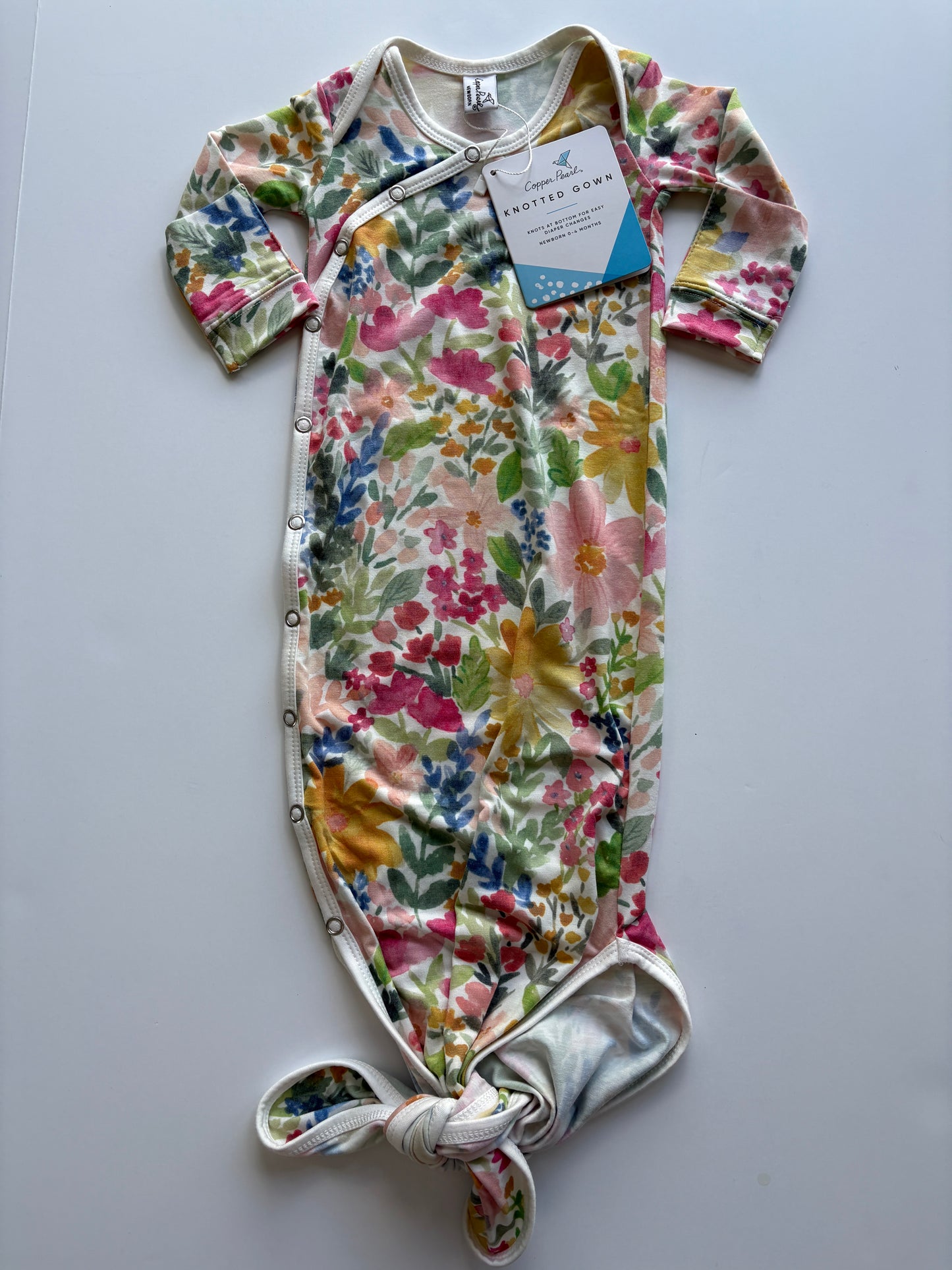 Seller # 105 - NWT Newborn-4 months Girls Copper Pearl Wildflower Gown