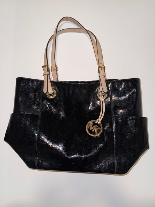 Seller 106: *Reduced* Black Shiny Michael Kors Purse