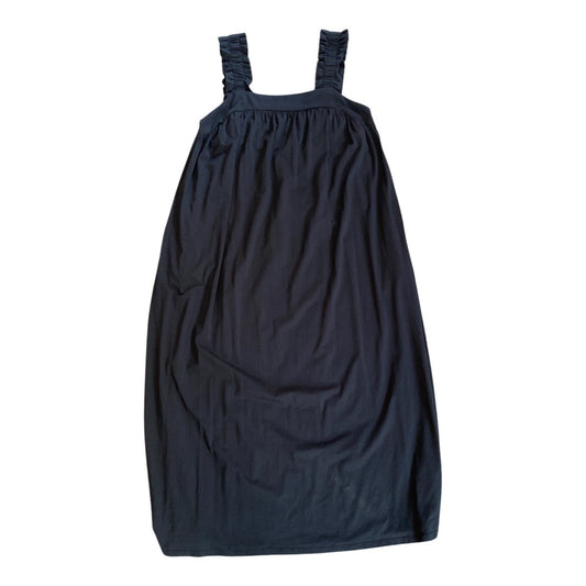 A new day black midi dress w/ pockets women's size M