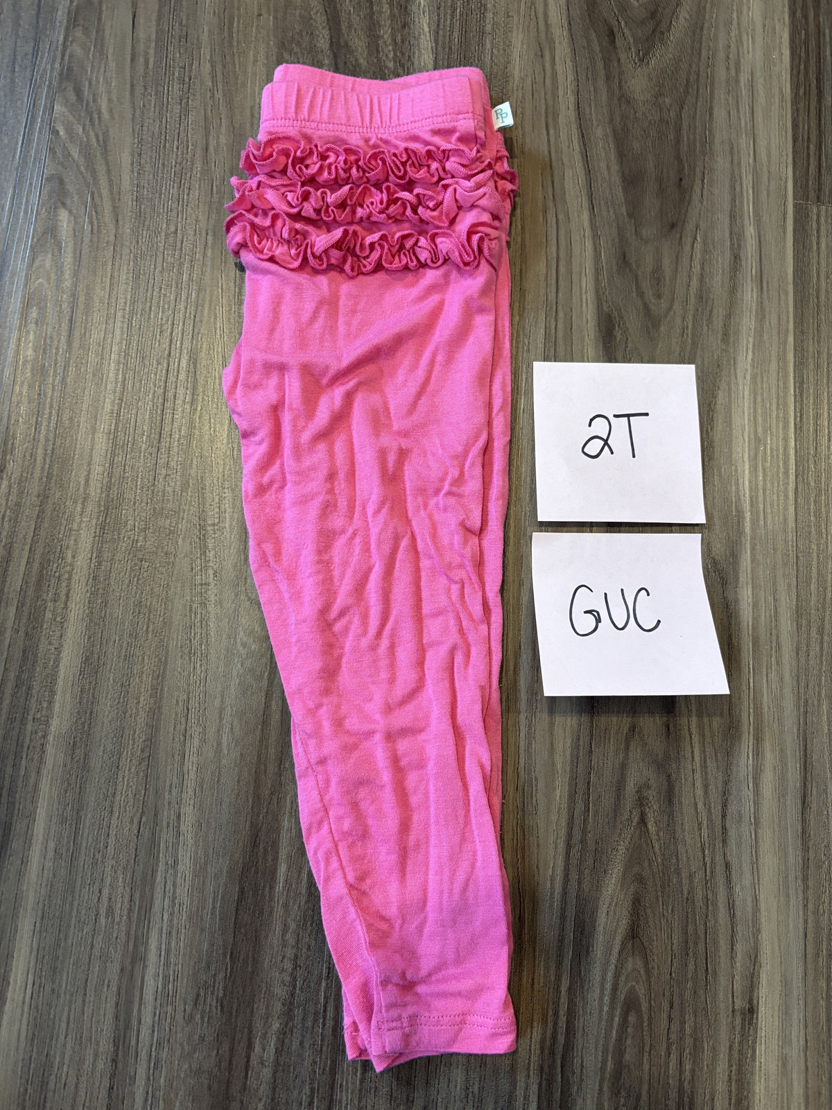 #138 - 2T GUC Bamboo (Posh Peanut) (2) Pants (pink + Purple)