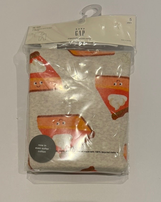 #41 |  (5) NWT GAP Pajama Set Thanksgiving Pumpkin Pie, boy or girl