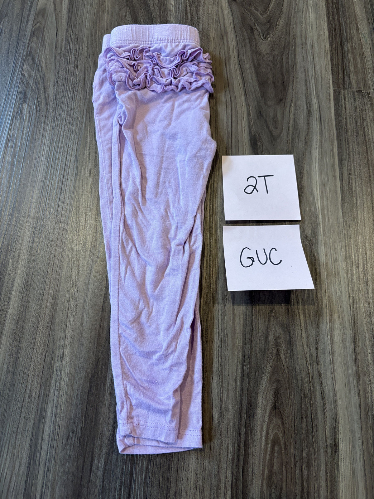 #138 - 2T GUC Bamboo (Posh Peanut) (2) Pants (pink + Purple)