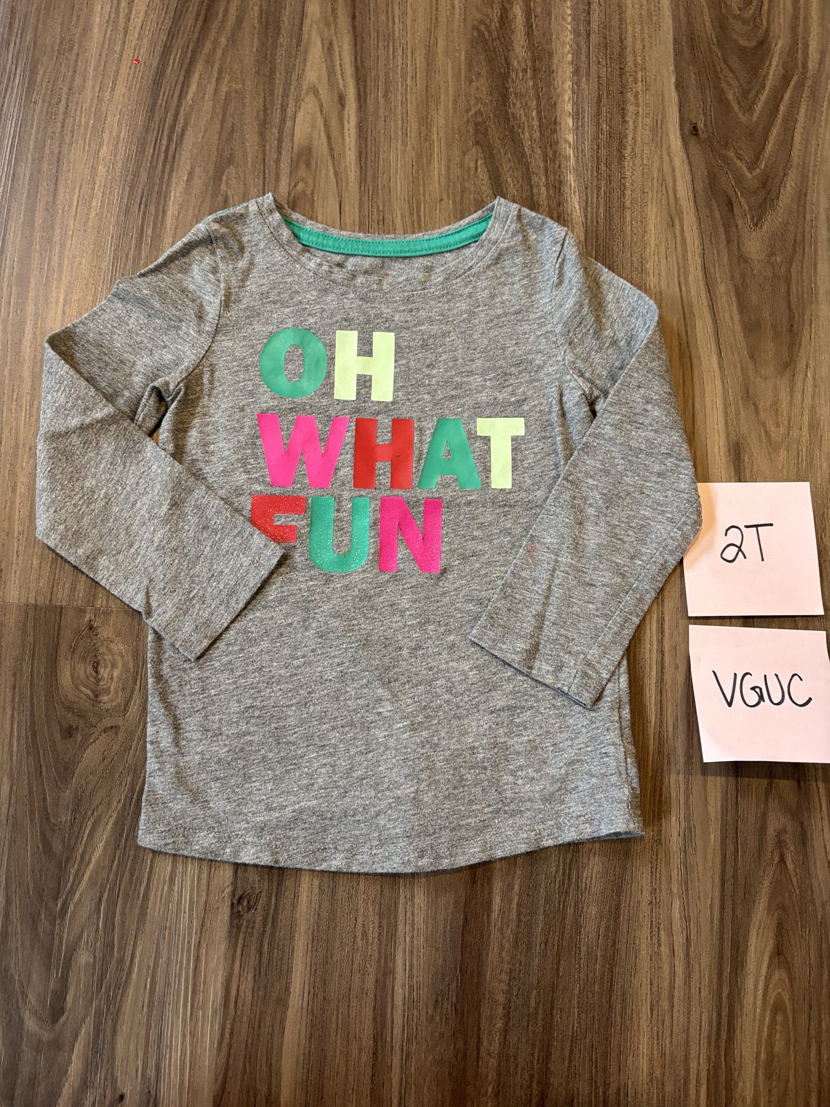 #138 - 2T VGUC Oh What Fun Shirt