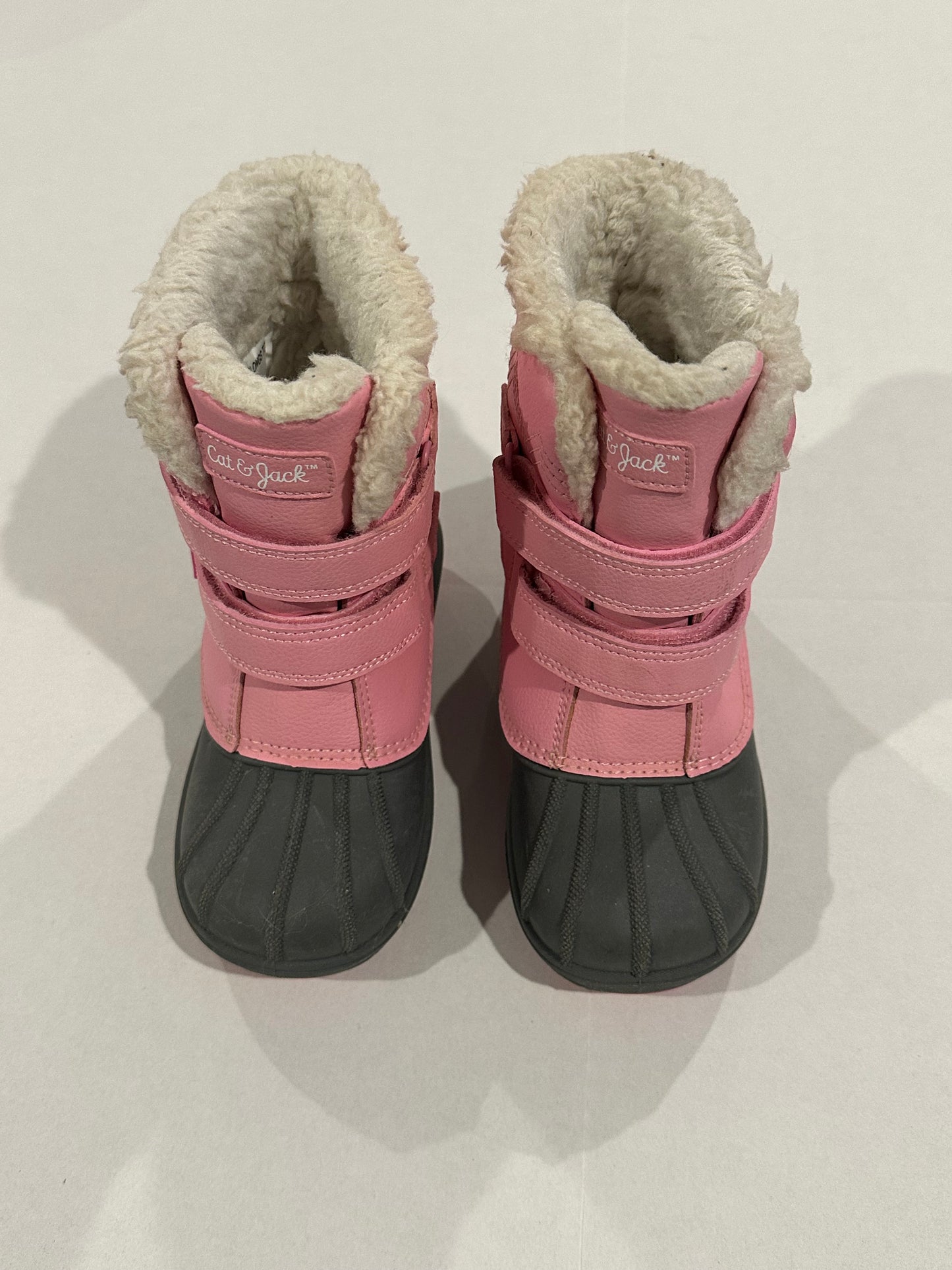 #160 Girls size 12 pink Cat and Jack winter snow boots