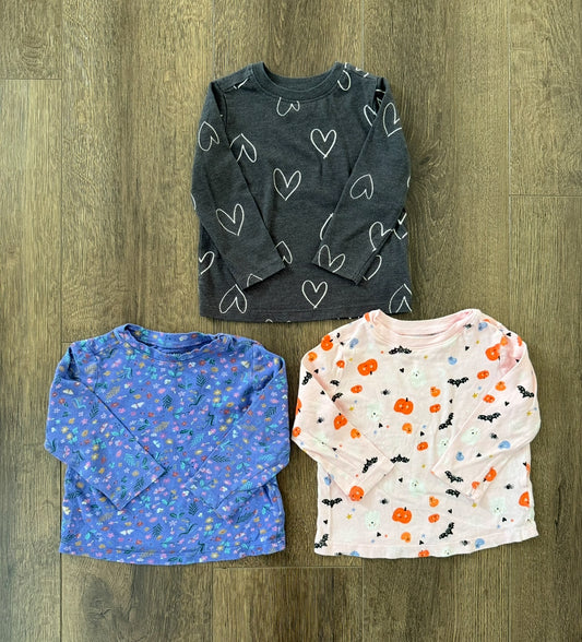 #173-Old Navy long sleeve shirt bundle size 18-24m