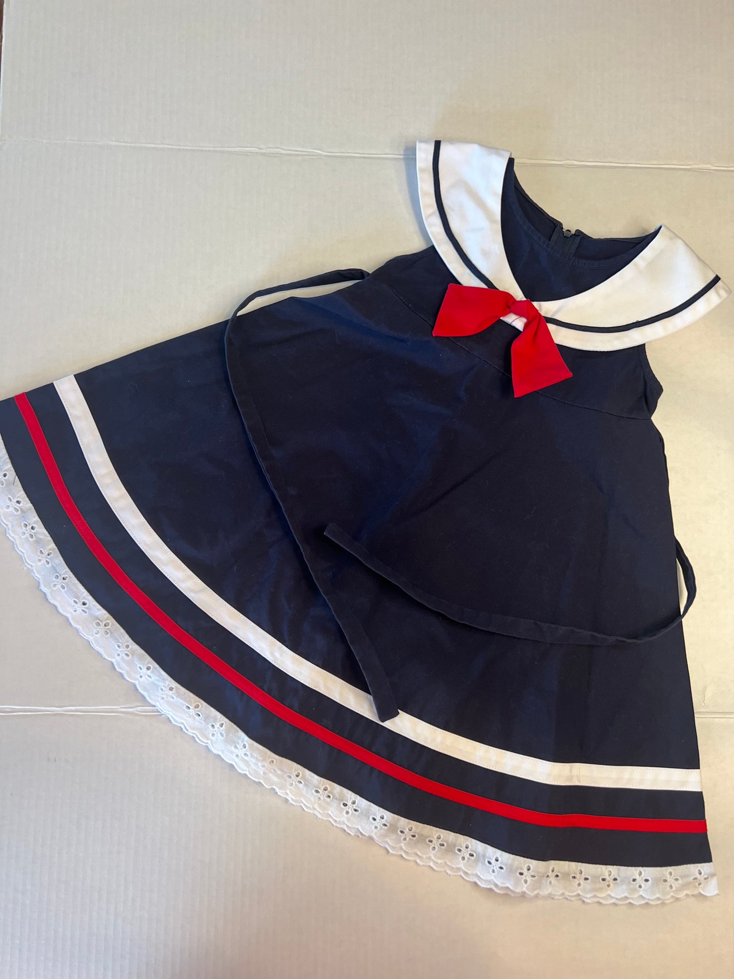 #156 Sophie Rose girls size 3T red, white, and blue sailor dress