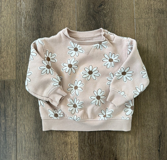 #173-Little Co. floral sweatshirt size 18m