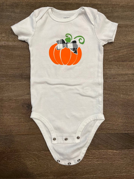 Seller #55 Carters 18 M Girls Short-sleeve screen print pumpkin bodysuit