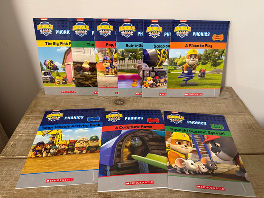 #106: Paw Patrol/Rubble Crew Phonics Books (9)
