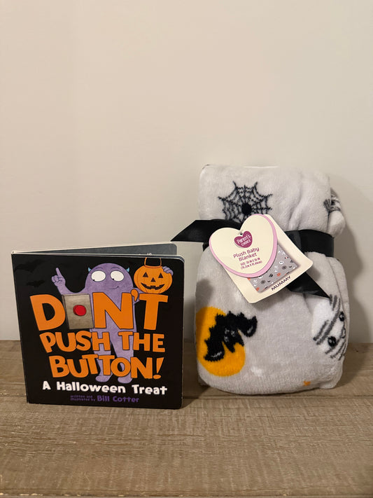 #106: Don't Push The Button Halloween Book + Blanket